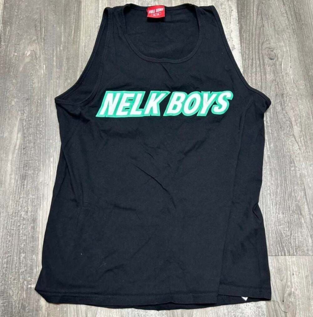 Full Send Nelk Boys Graphic Tank Top Black Size M